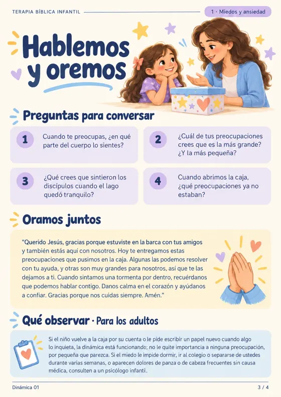 Dinámica 1, página 3: La caja de las preocupaciones