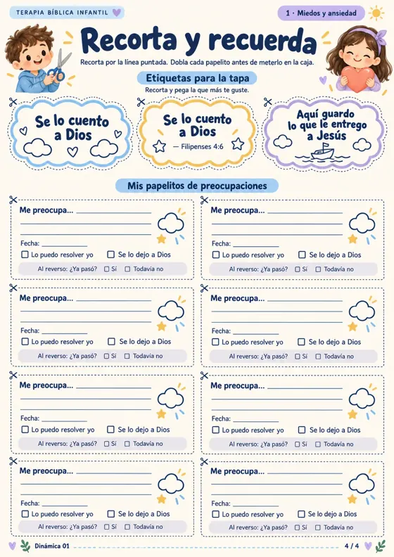 Dinámica 1, página 4: La caja de las preocupaciones