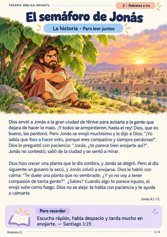 Dinámica 11, página 1: El semáforo de Jonás