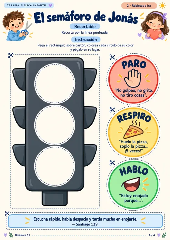 Dinámica 11, página 4: El semáforo de Jonás