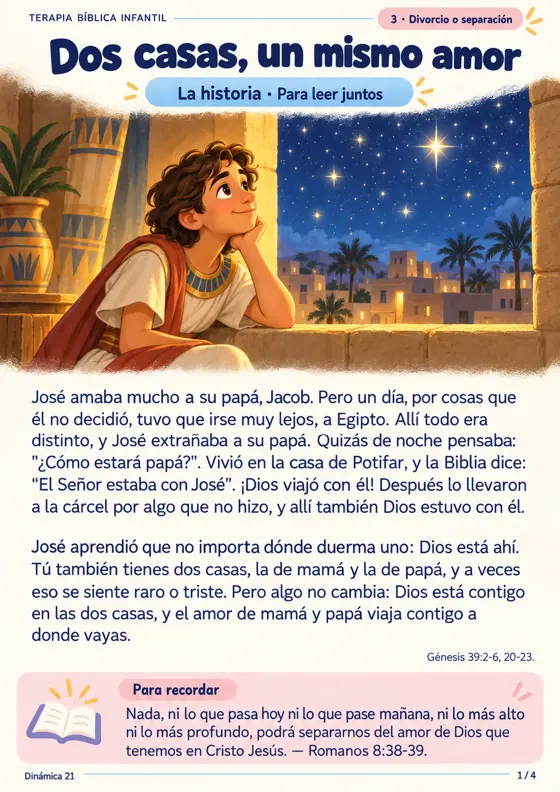 Dinámica 21, página 1: Dos casas, un mismo amor